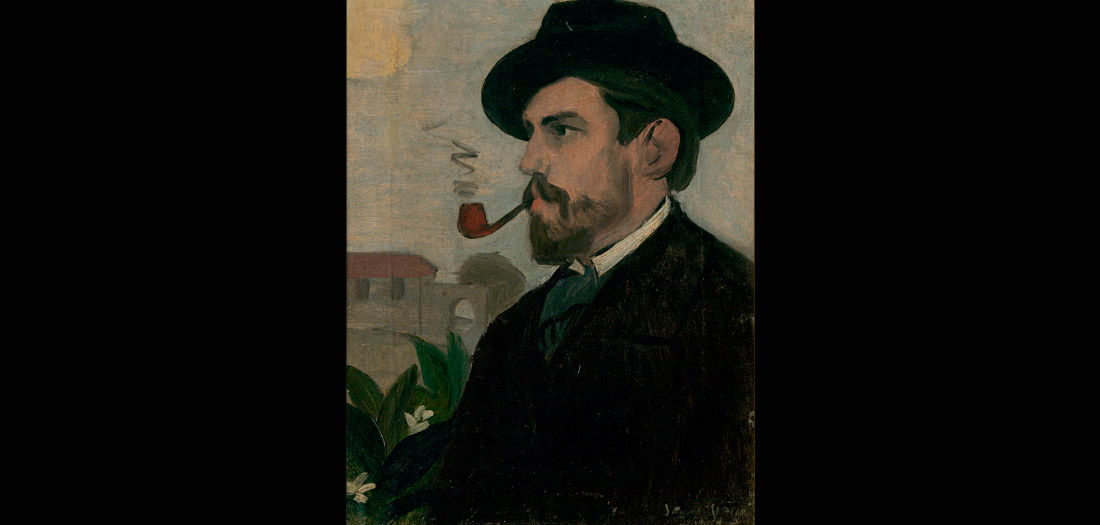 Joaquín Torres-García (Uruguayo. 1874–1949). Autorretrato. c. 1902. Óleo sobre lienzo. Col·leció PPP. © Sucesión Joaquín Torres-García, Montevideo 2016