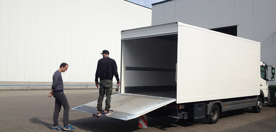 Preparando el camión