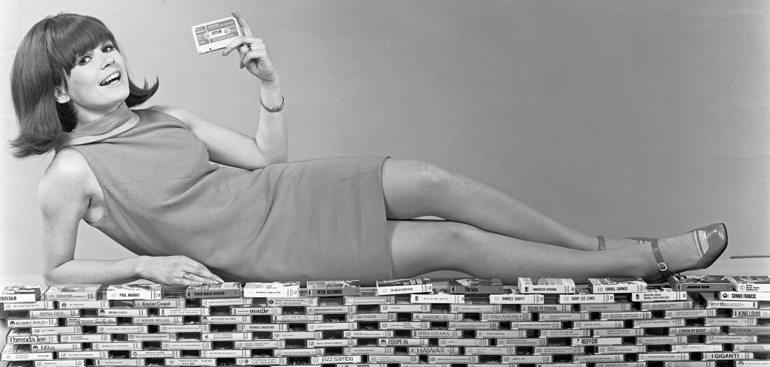 Audio cassettes advertising, 1968.