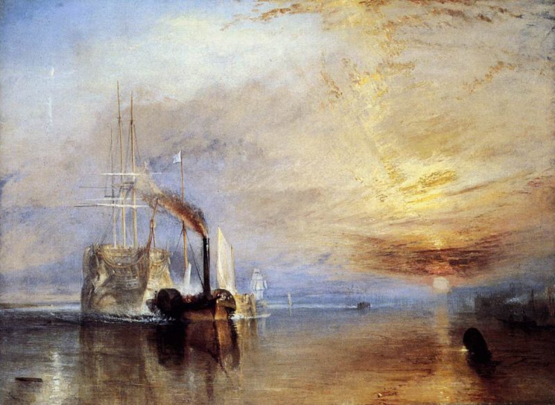 Joseph Mallord William Turner - El «Temerario» remolcado a su último atraque para el desguace