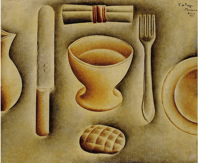 Os Talheres (Nature morte aux couverts) (1925), Vicente Do Rego Monteiro. Colección Telefónica.