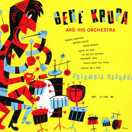 portada disco del baterista gene-krupa recording