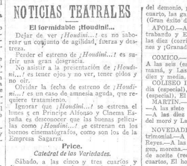 Heraldo de Madrid, 1920.