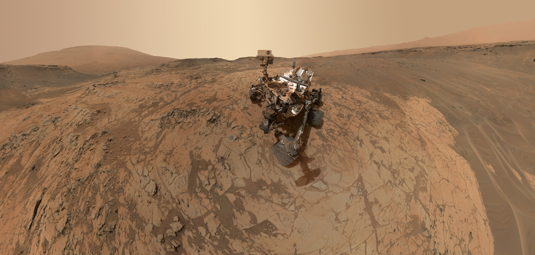 Curiosity Rover Portrait Mars Mojave Selfie MALHI.