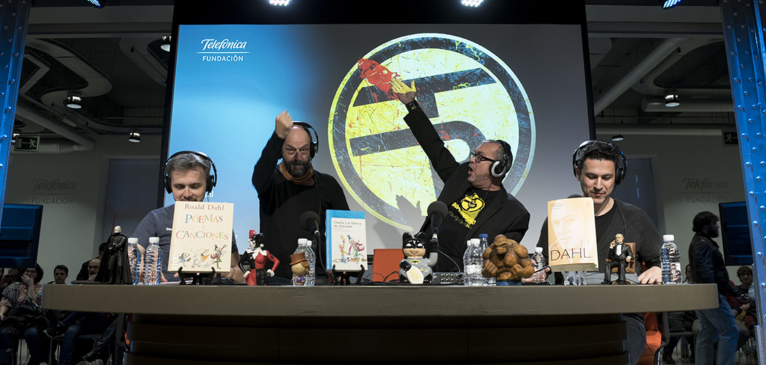 Imágenes del TP dedicado a Roald Dahl.
