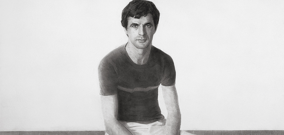 Parte del tríptico sobre Carlos Solís, 1983. Carboncillo y lápiz/papel. Colección particular (Madrid).