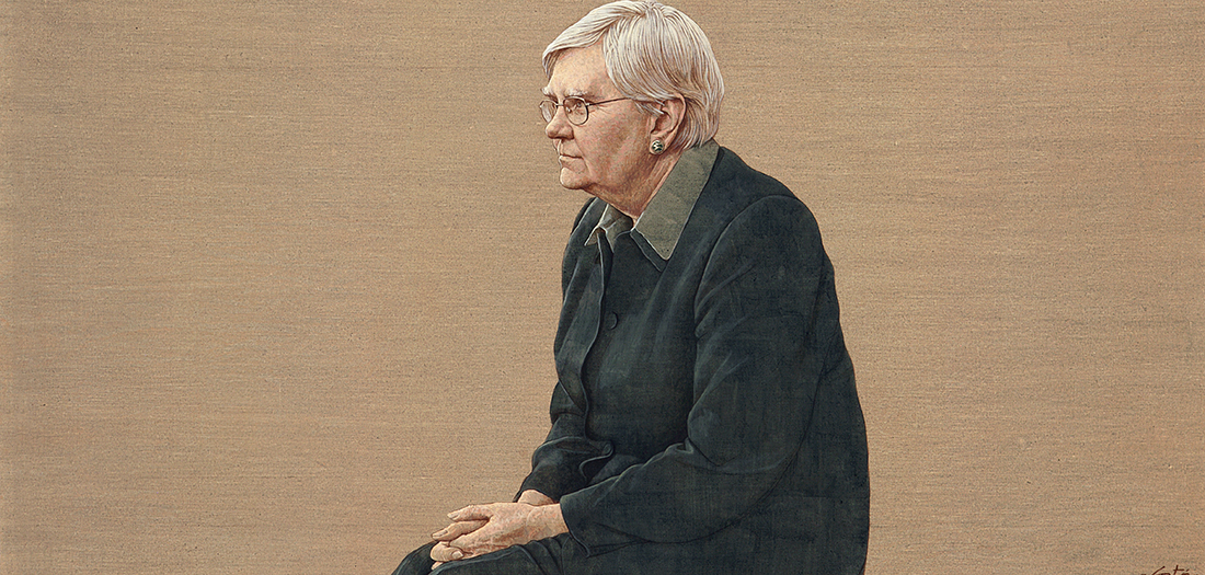 Retrato Frances Lannon, 2011. Acrílico/lienzo. Colección particular: Ángel Alonso Tosso (Cádiz).