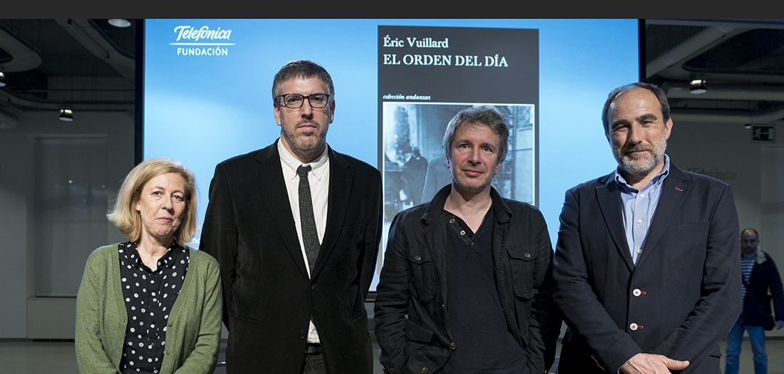 Imágenes de la presentación de Éric Vuillard.