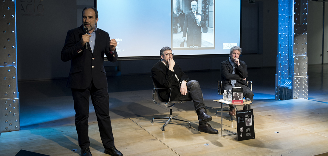 mágenes de la presentación de Éric Vuillard.