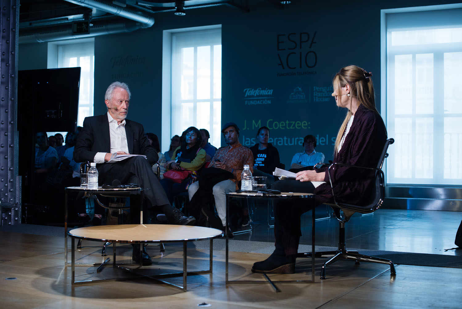 Imágenes de Coetzee en Espacio Fundación Telefónica.