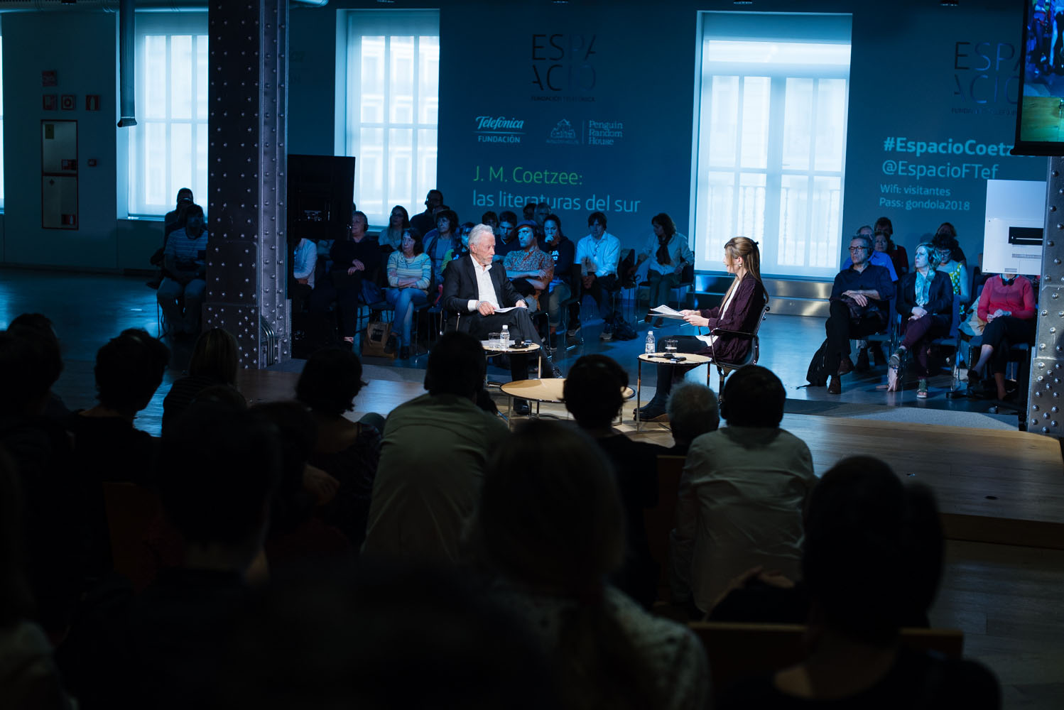 Imágenes de Coetzee en Espacio Fundación Telefónica.