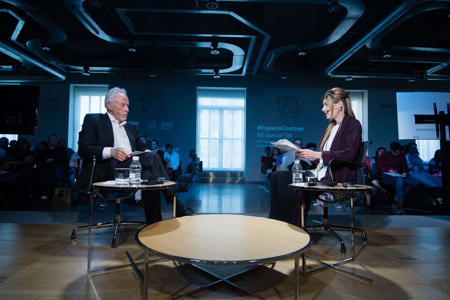 Imágenes de Coetzee en Espacio Fundación Telefónica.