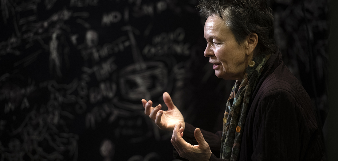 Laurie Anderson y su 'Chalkroom'.