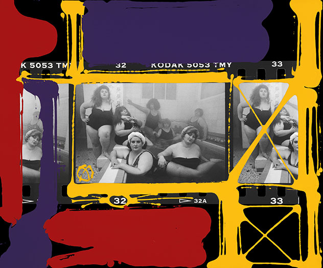 Club Allegro Fortissimo, Paris 1990 (pintado en 2001) ©William Klein