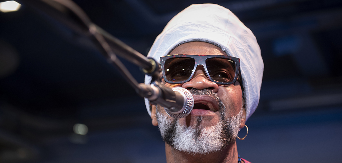 Carlinhos Brown, durante su actuación en nuestro auditorio.