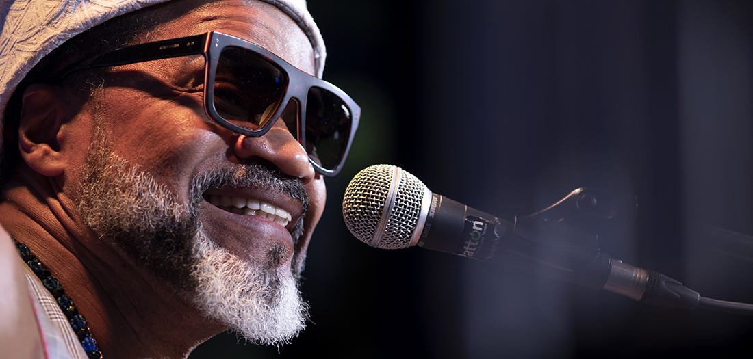 Carlinhos Brown, durante su actuación en nuestro auditorio.