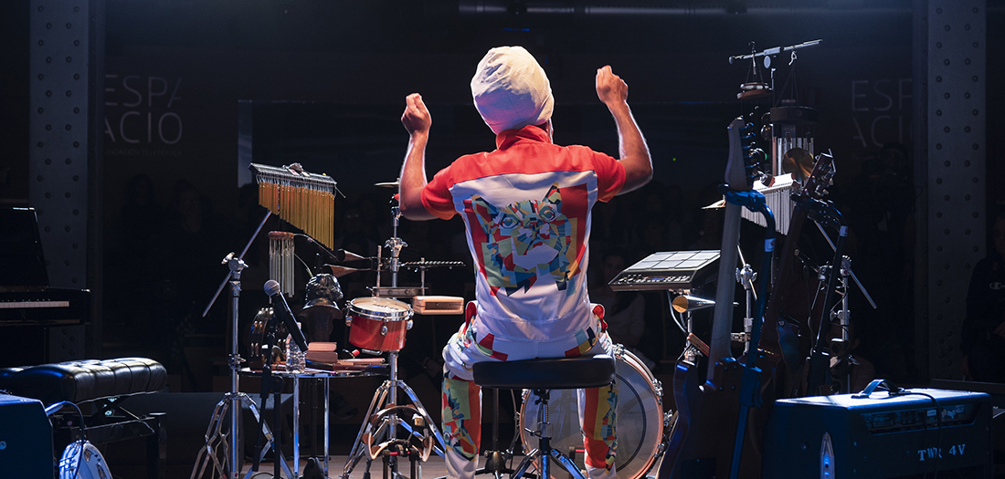 Carlinhos Brown, durante su actuación en nuestro auditorio.