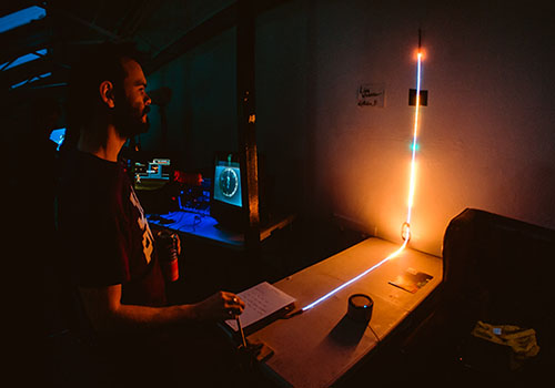 'Line wobbler', por Robin Baumgarten