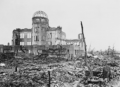 Hiroshima tras el bombardeo de 1945.