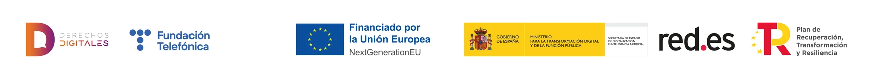 Logos institucionales de las entidades colaboradoras del Observatorio de Derechos Digitales.