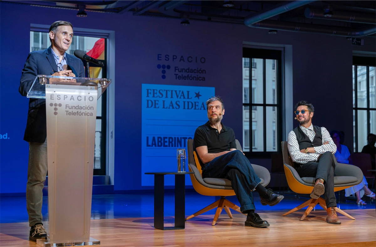 Imagen del Festival de las Ideas, el encuentro entre Antonio Lucas y Raül Refree