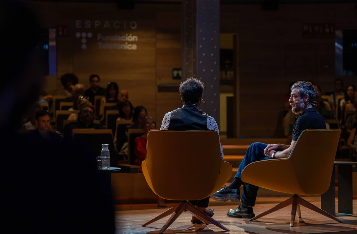 Imagen del Festival de las Ideas, el encuentro entre Antonio Lucas y Raül Refree