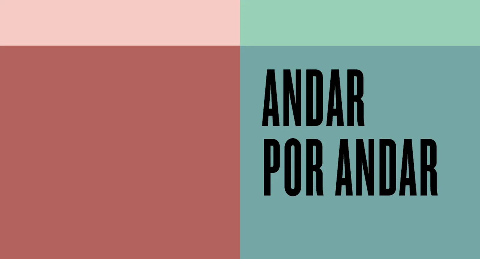 Recorte de la portada del libro "andar por andar"