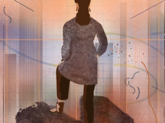 Recorte de la Ilustración de Isabel Albertos para Telos