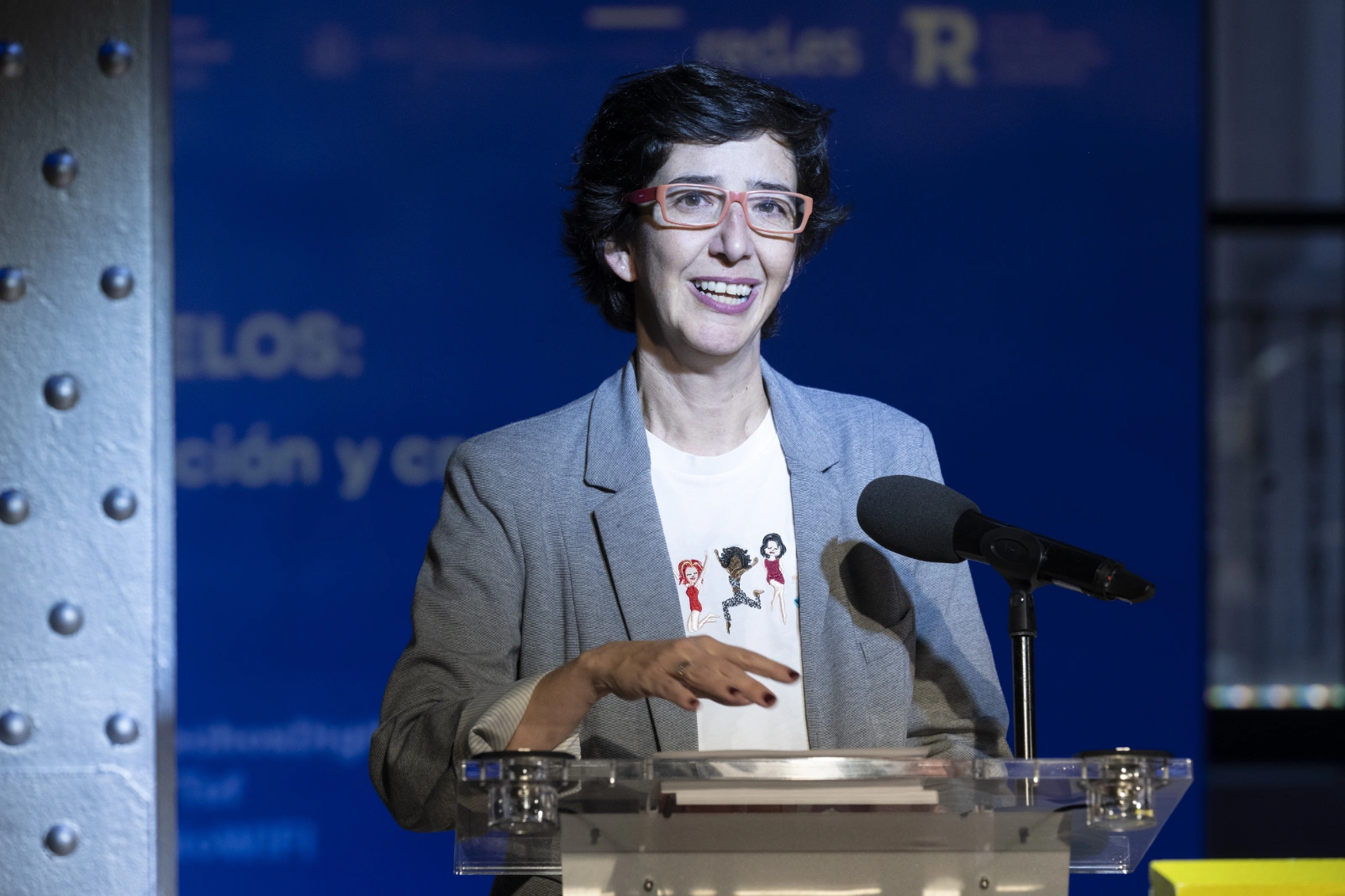 Un instante del Foro Telos: Ramón López de Mántaras y Coco Dávez. Inteligencia y creatividad