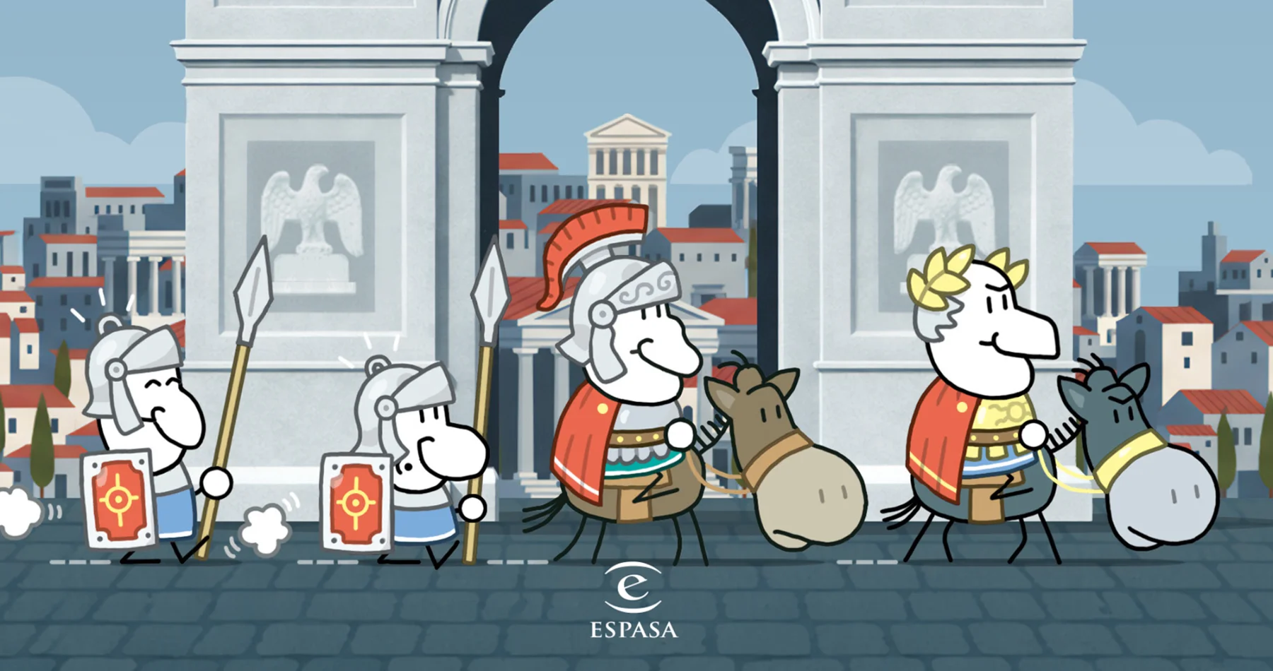 Recorte de la portada del libro de Emilio del Río. ‘Pequeña historia de la antigua Roma’